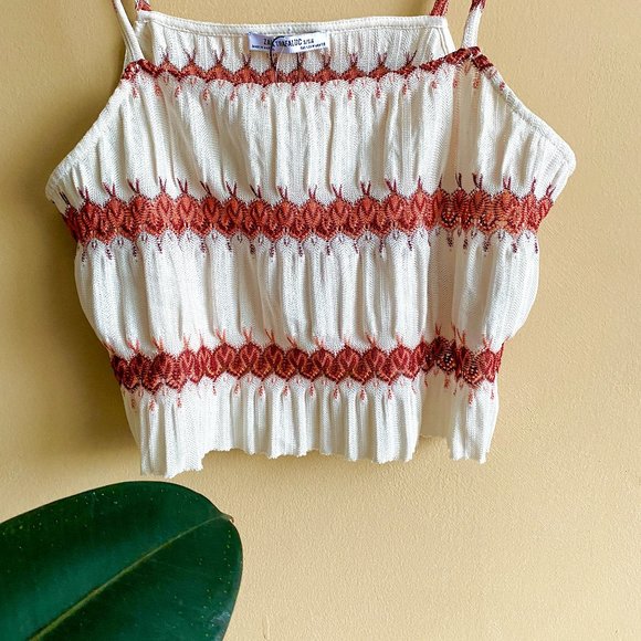 Zara Crop Boho Tank - Picture 4 of 6